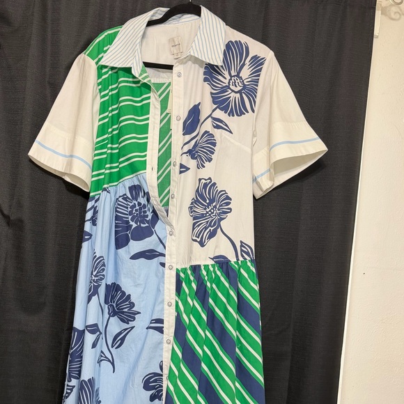 Maeve Button Up Pattern Dress - Picture 4 of 8